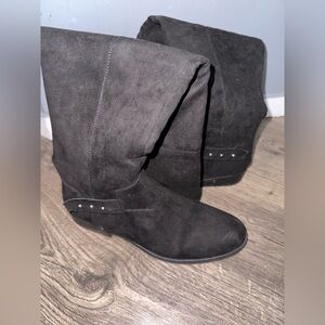 Women's Black Suede Boots